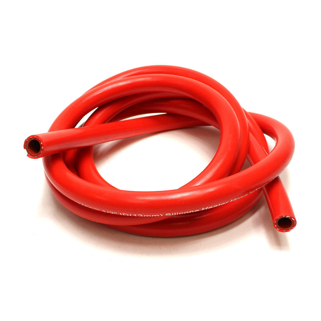 HPS High Temp 5/16" ID (8mm) Reinforced Silicone Heater Hose Red - 10 Feet