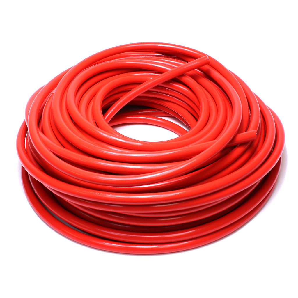 HPS High Temp 1" ID (25mm) Reinforced Silicone Heater Hose Red - 100 Feet