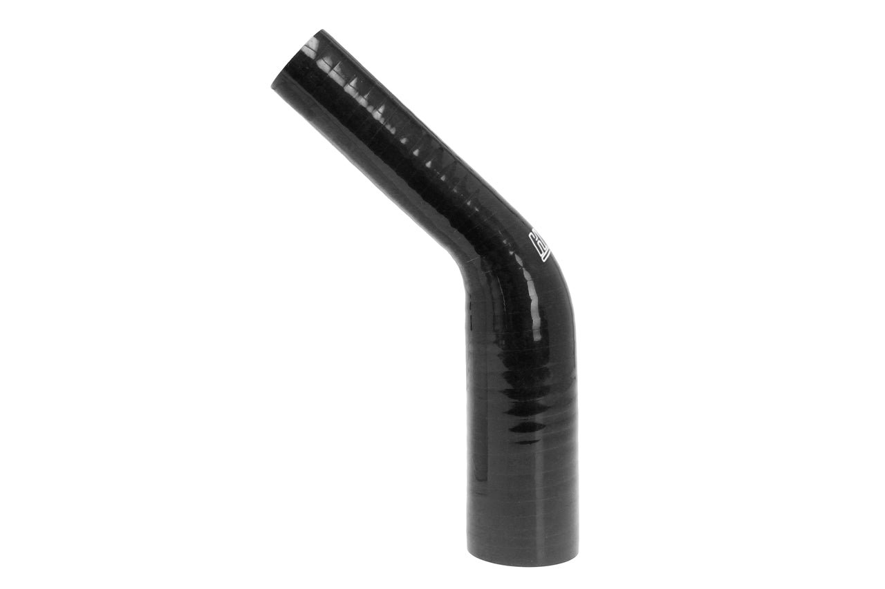 HPS 5/8" - 1-1/2" Silicone 45 Degree Elbow Reducer Coupler Hose, High Temp 4-ply Reinforced, 16mm - 38mm ID