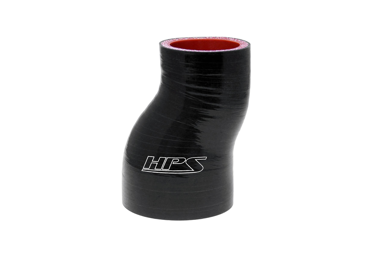 HPS Performance Products HPS 2-1/4" - 2-1/2" Silicone Offset Reducer Coupler Hose, High Temperature 4-ply Reinforced