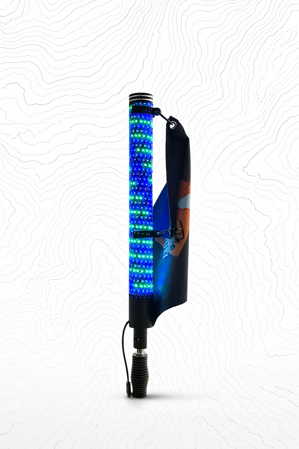 Pro Series LED Light Whips | Bluetooth & Remote | No Questions Asked Lifetime Warranty | 2ft Fatty, 3ft & 4ft | Pair