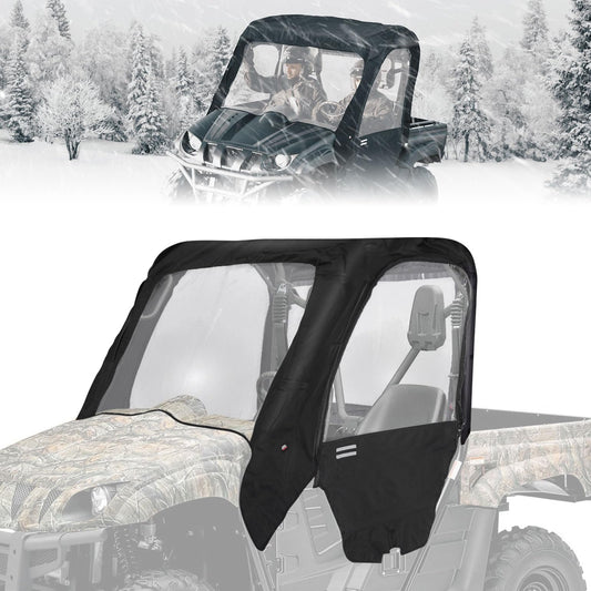 Kemimoto UTV Cab Enclosure Heavy-Duty 900D Rhino with Half Door