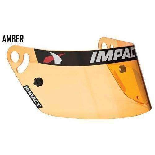 Impact Racing Helmet Shield - Amber