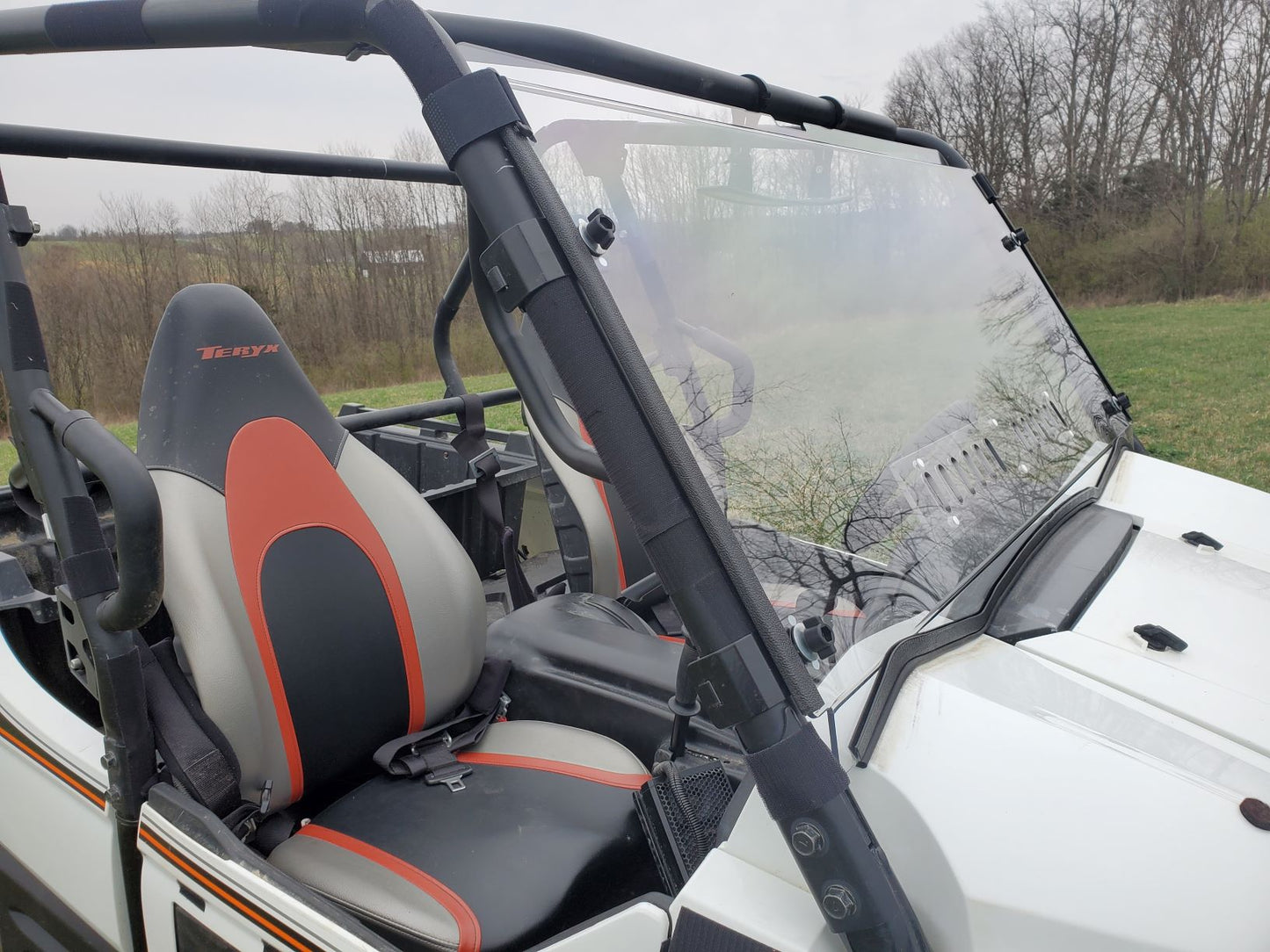 Kawasaki Teryx 800 - 1 Pc Windshield w/Clamp, Vent, and Hard Coat Options