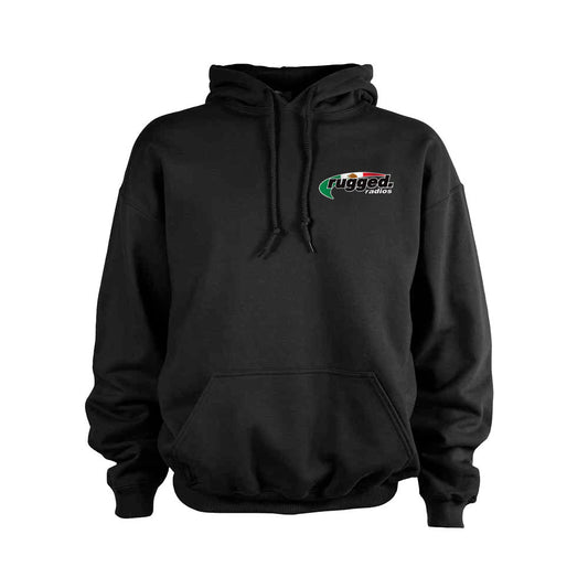 Rugged Radios MEXICAN FLAG Pullover Hoodie - Black - XXL