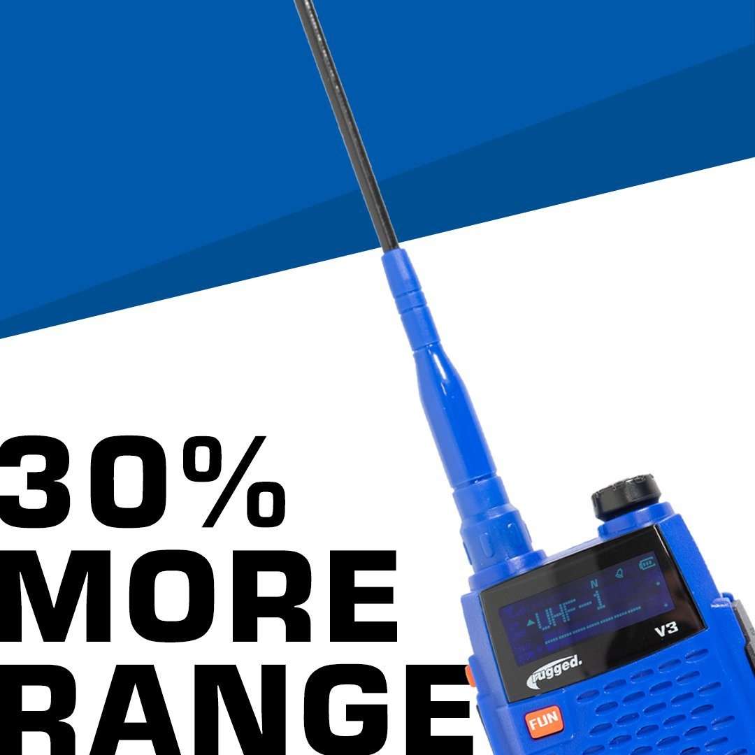 Rugged Radios Dual Band Ducky Antenna for Rugged V3 / RH5R Handheld Radios