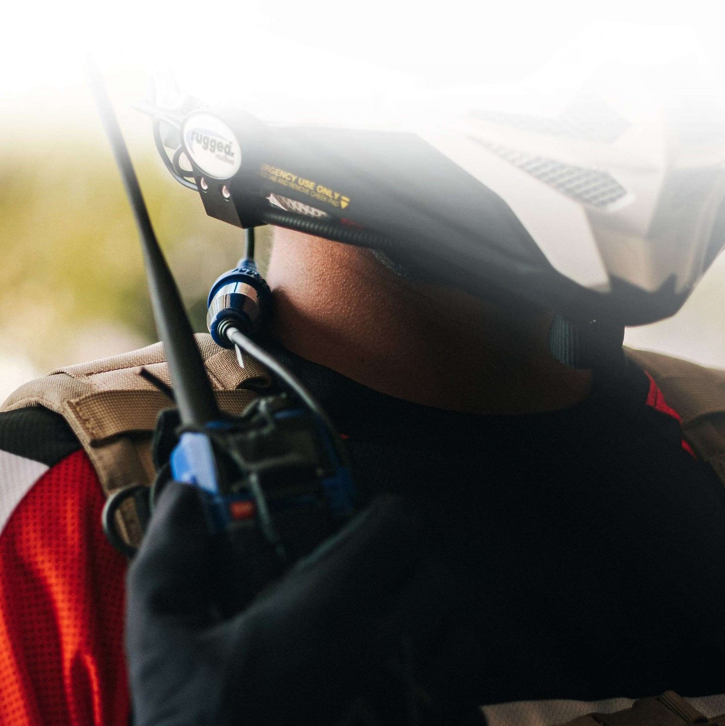 Rugged Radios ENDURO Moto Kit -  Includes Helmet Kit and Compact Harness Cable