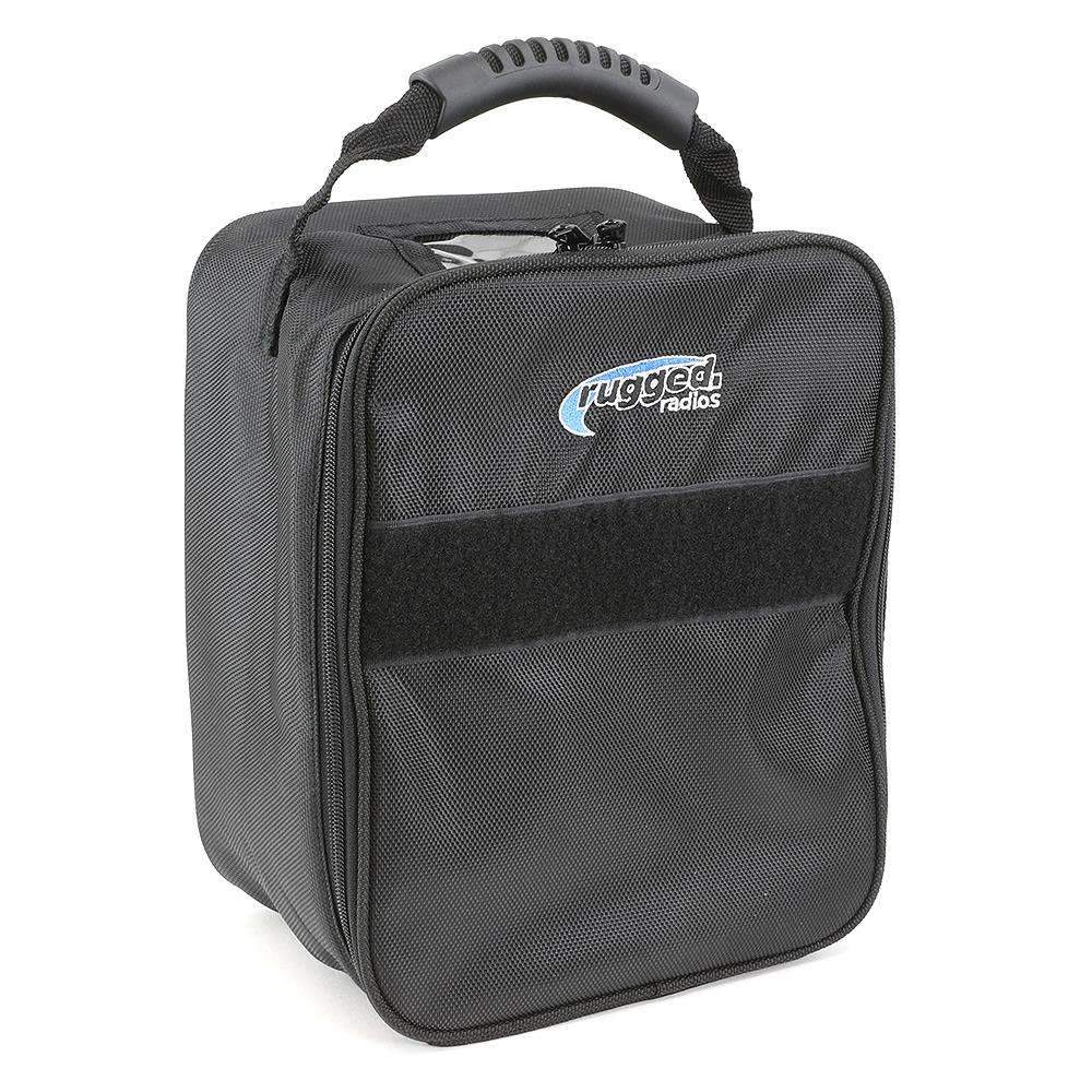 Rugged Radios BUNDLE - H80 Track Talk Linkable Intercom Headset with NITRO BEE XTREME UHF Race Receiver and Carry Bag