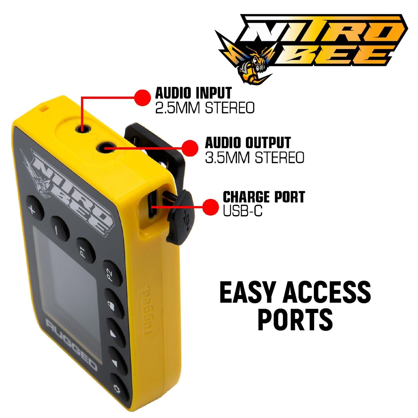 Rugged Radios Nitro Bee Xtreme UHF Race Receiver