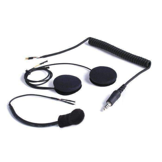 Peltor 4-Conductor Helmet Kits - Mic / 1/8  Ear Bud Jack / Straight