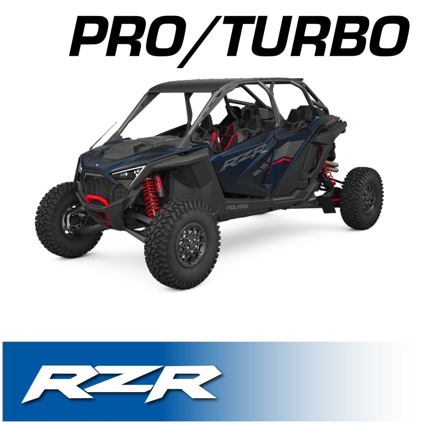 Polaris RZR PRO XP - Turbo R - Pro R - Complete Communication Kit with Bluetooth Intercom and 2-Way Radio - STX Stereo Remote Head / G1 GMRS / Center Mount
