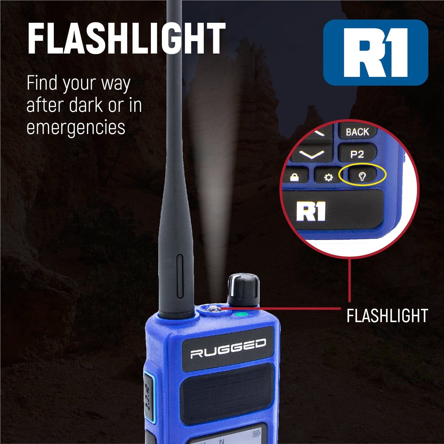 Rugged Radios Rugged R1 Business Band Handheld Radio - Digital and Analog