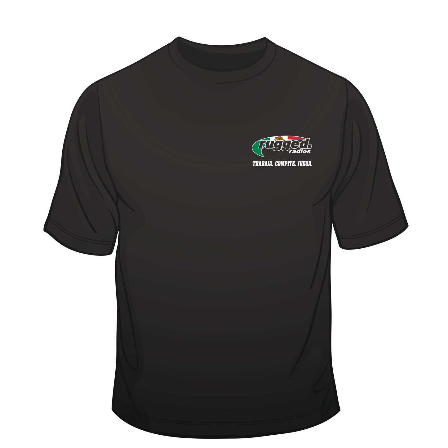 Rugged Radios MEXICAN FLAG T-Shirt - Black - XXXL