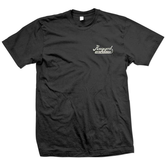 Rugged Radios SCRIPT T-Shirt - Black - Large