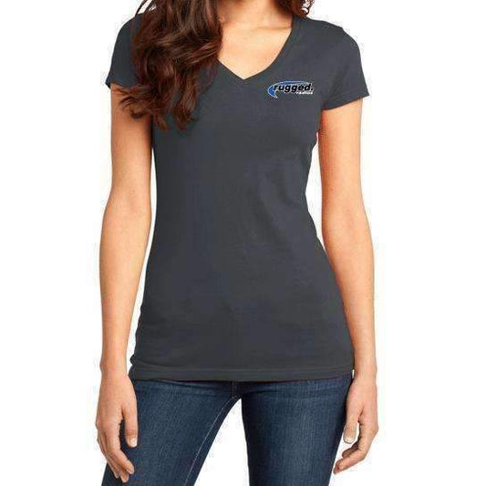Rugged Radios WORK RACE PLAY Ladies T-Shirt - Grey - Small