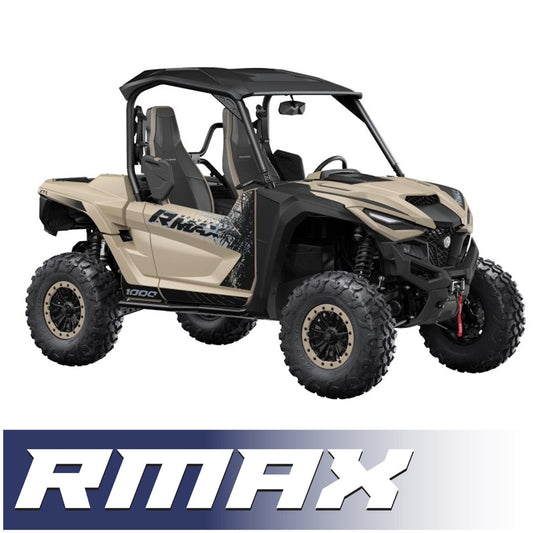 Yamaha Wolverine RMAX Complete Communication Kit with Rocker Switch Bluetooth Intercom and 2-Way Radio - STX Stereo Remote Head / M1 VHF Business Band