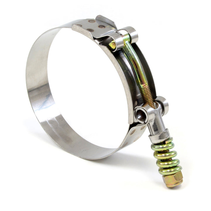 HPS Performance Products HPS Stainless Steel Spring Loaded T-Bolt Hose Clamp SAE 116 for 4.25" ID hose - Effective Size: 4.5"-4.8"