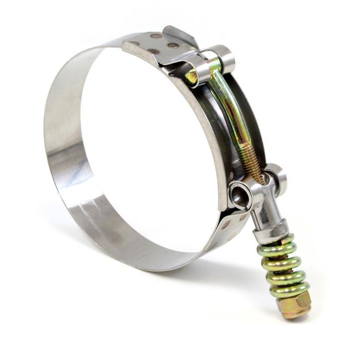 HPS Performance Products HPS Stainless Steel Spring Loaded T-Bolt Hose Clamp SAE 108 for 4" ID hose - Effective Size: 4.25"-4.57"
