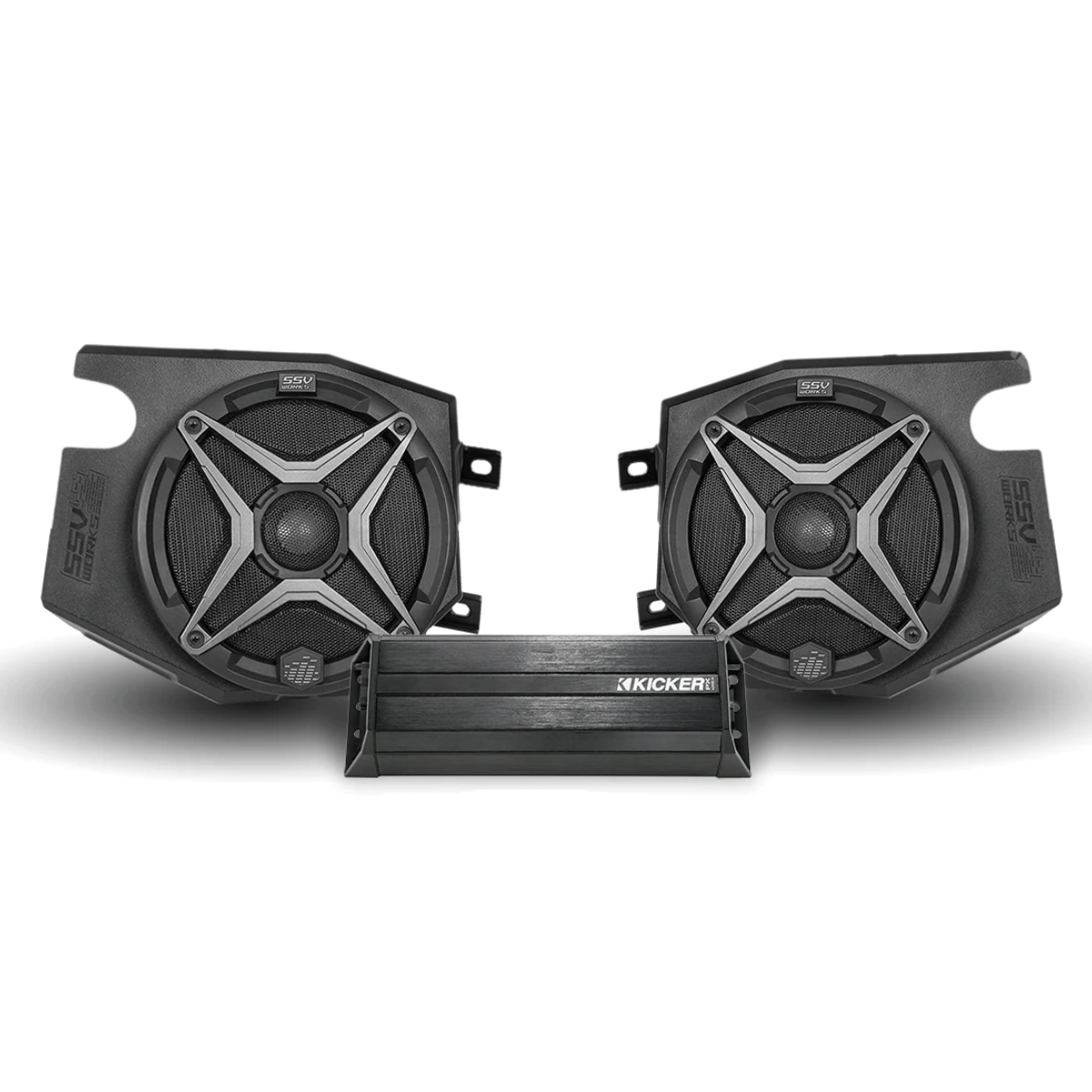 SSV Works 2 Speaker Plug & Play Kit for Ride Command for 19-22 Polaris RZR
