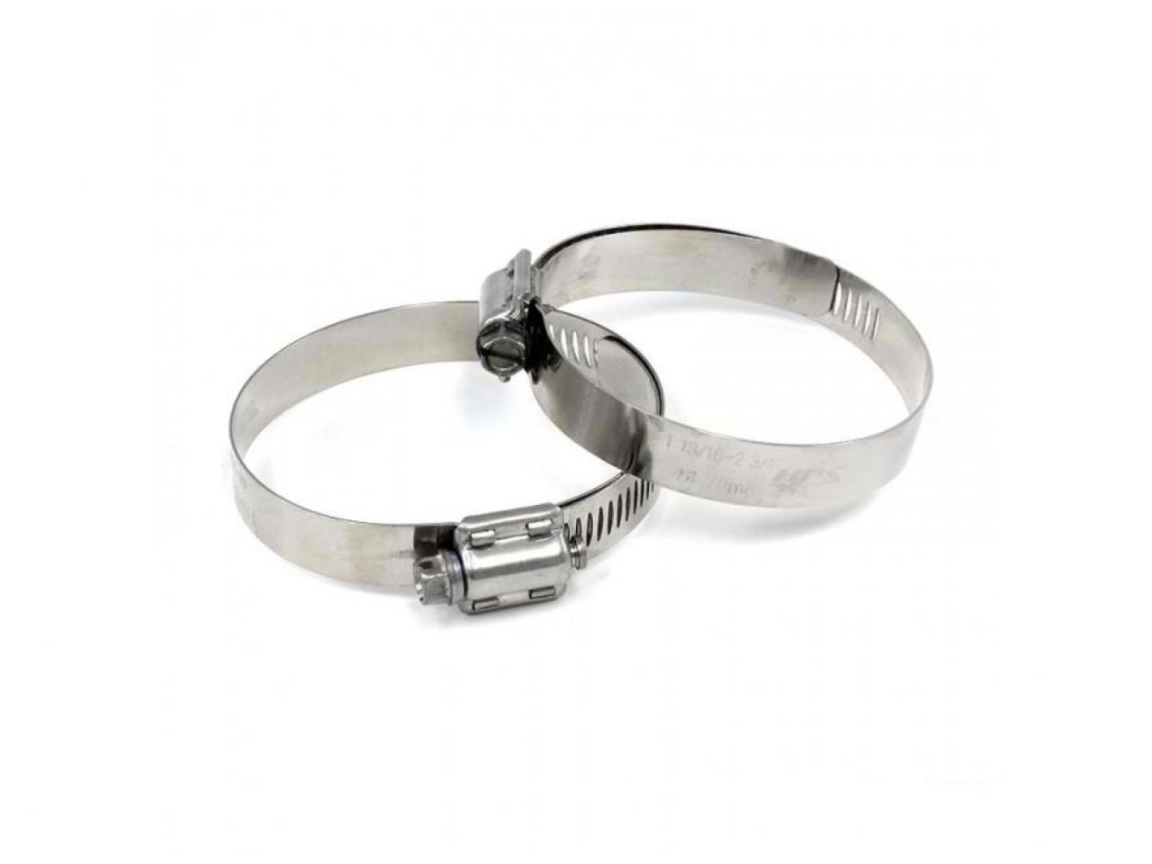 HPS Performance Products HPS Stainless Steel Worm Gear Liner Hose Clamp SAE 44 2pc Pack 2-5/16" - 3-1/4" (59mm-83mm)