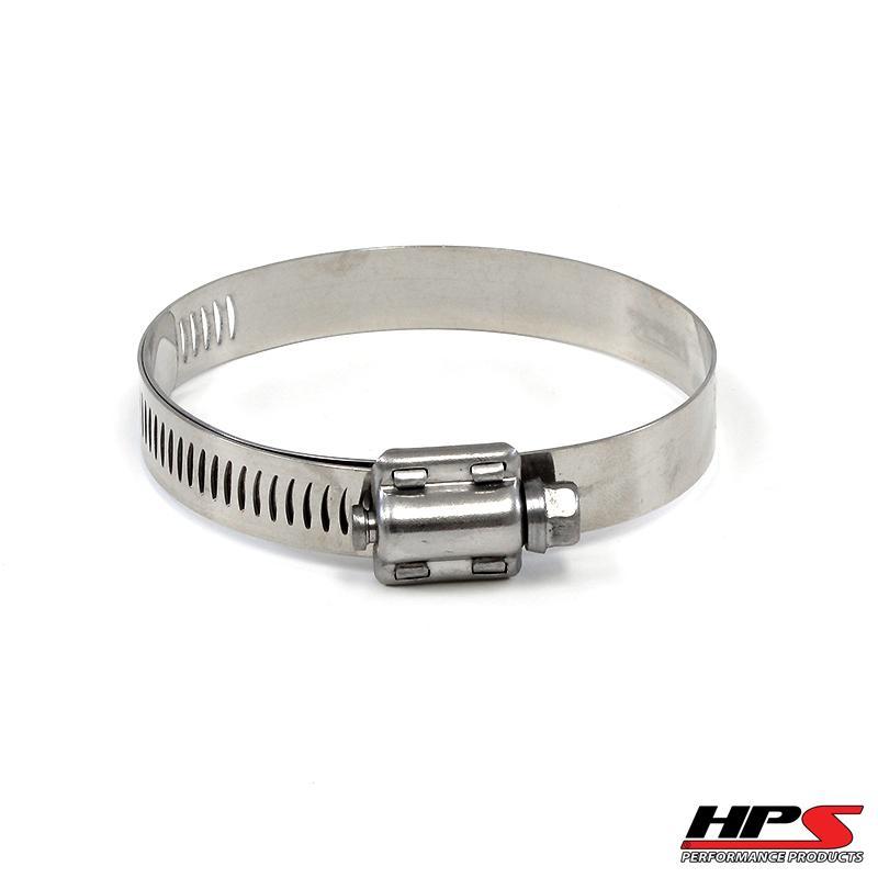 HPS Performance Products HPS Stainless Steel Worm Gear Liner Hose Clamp SAE 48 2pc Pack 2-9/16" - 3-1/2" (65mm-89mm)