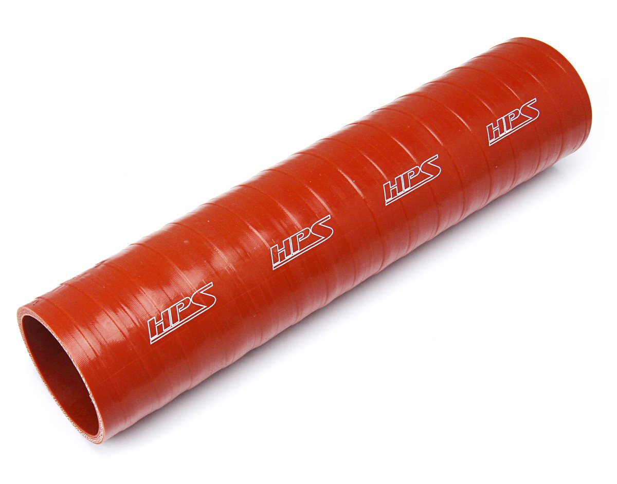 HPS 1-1/2" ID, 1 Foot Length, Silicone Straight Coupler Tube Hose, Ultra High Temp 4-ply Aramid Reinforced, Max. Temperature: 500F, 38mm ID