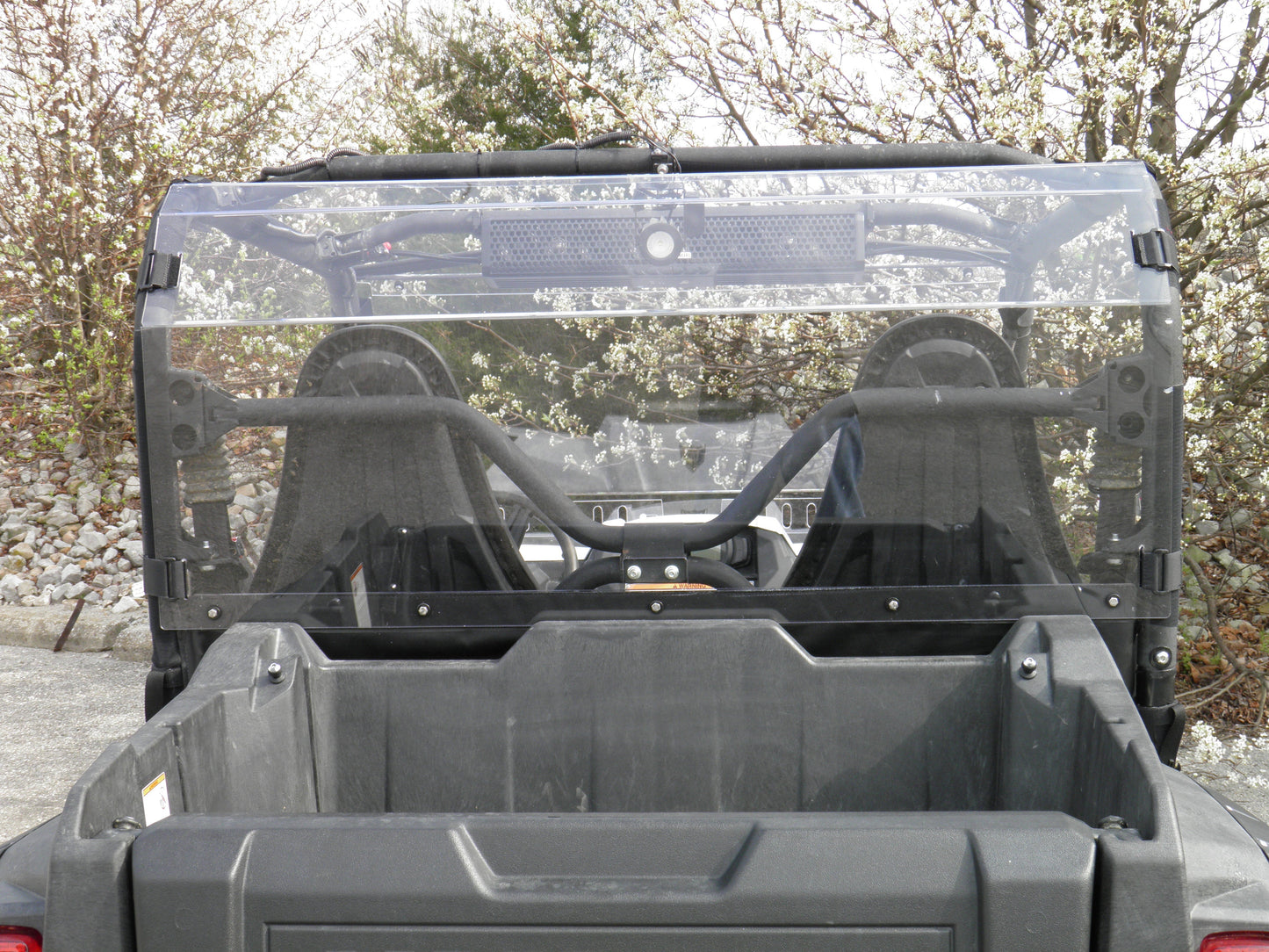 Yamaha Wolverine - 1 Pc Lexan Back Panel w/Vent Option